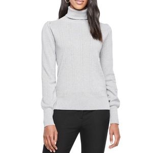 NWT Ann Taylor Pointelle Turtleneck Sweater